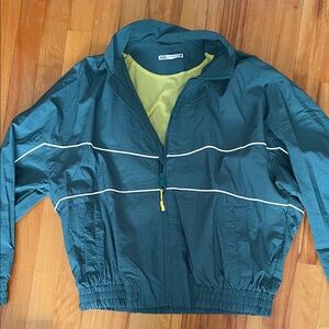 Men's Teal Windbreaker Jacket Zara